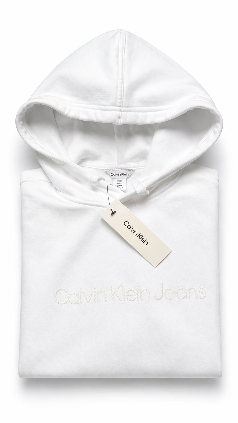 Hoodie Calvin Klein Blanco Hombre
