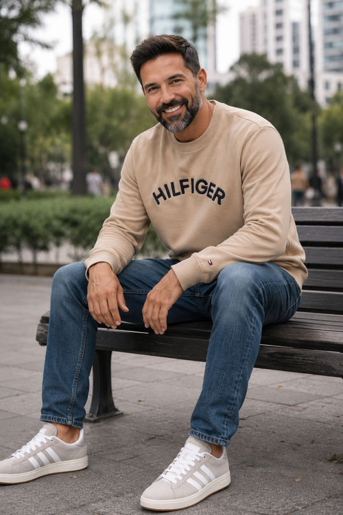 Buzo Tommy Hilfiger Beige Cuello Cerrado