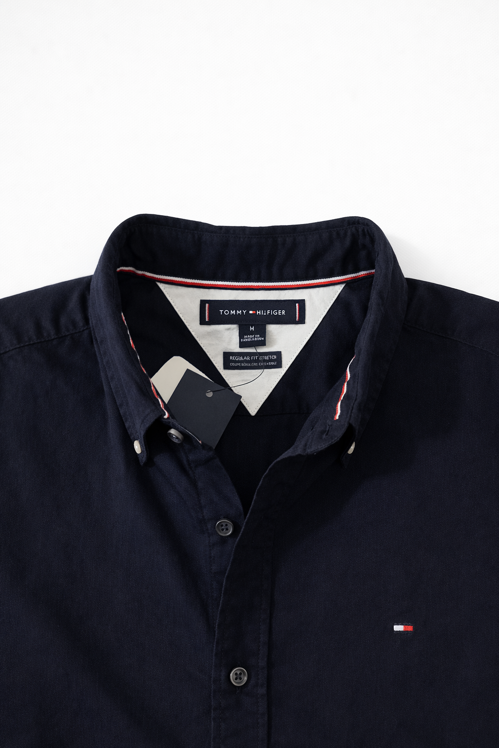Camisa Tommy Hilfiger Oxford Azul Oscuro