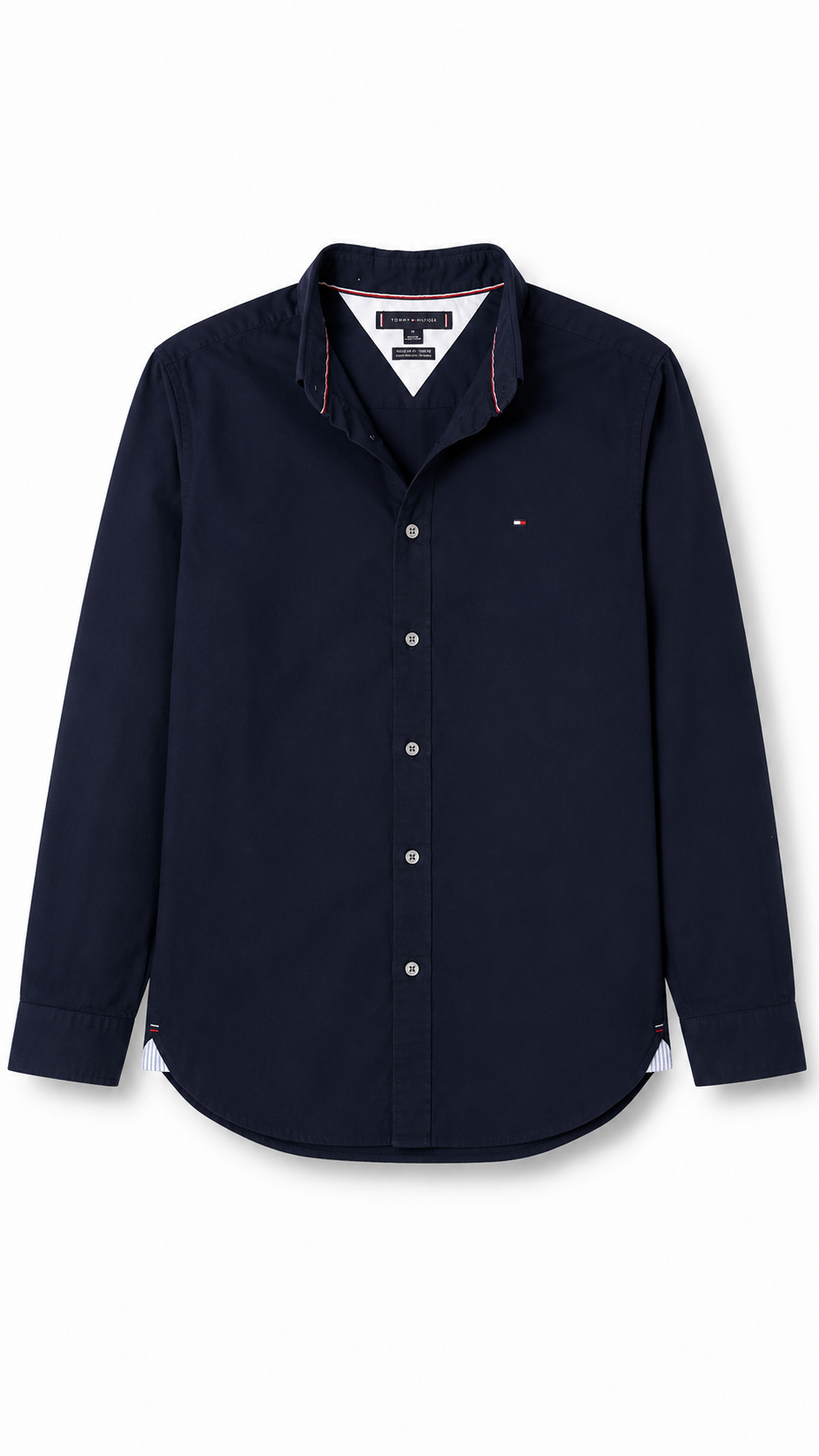 Camisa Tommy Hilfiger Oxford Azul Oscuro