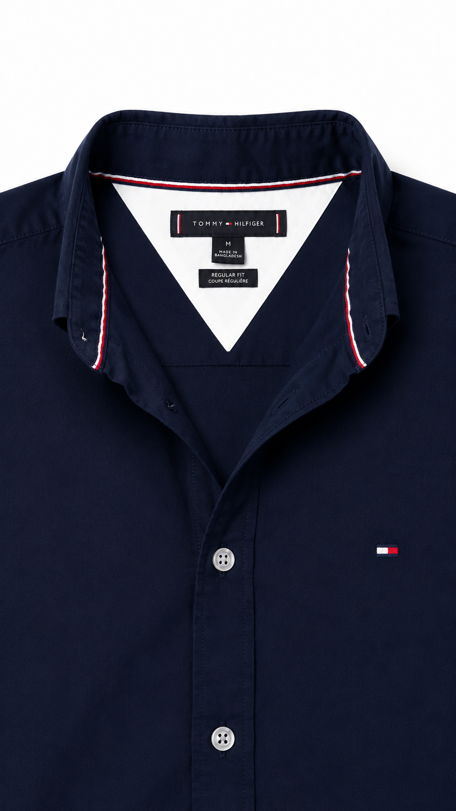 Camisa Tommy Hilfiger Oxford Azul Oscuro