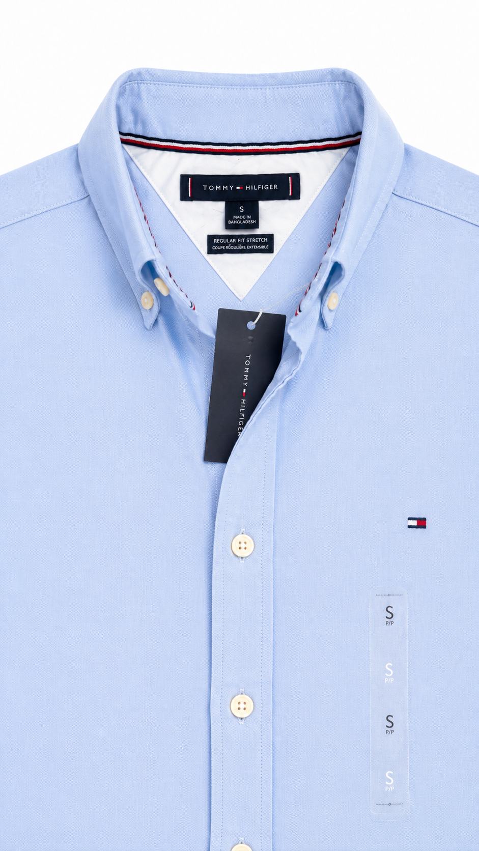 Camisa Tommy Hilfiger Oxford Azul Claro