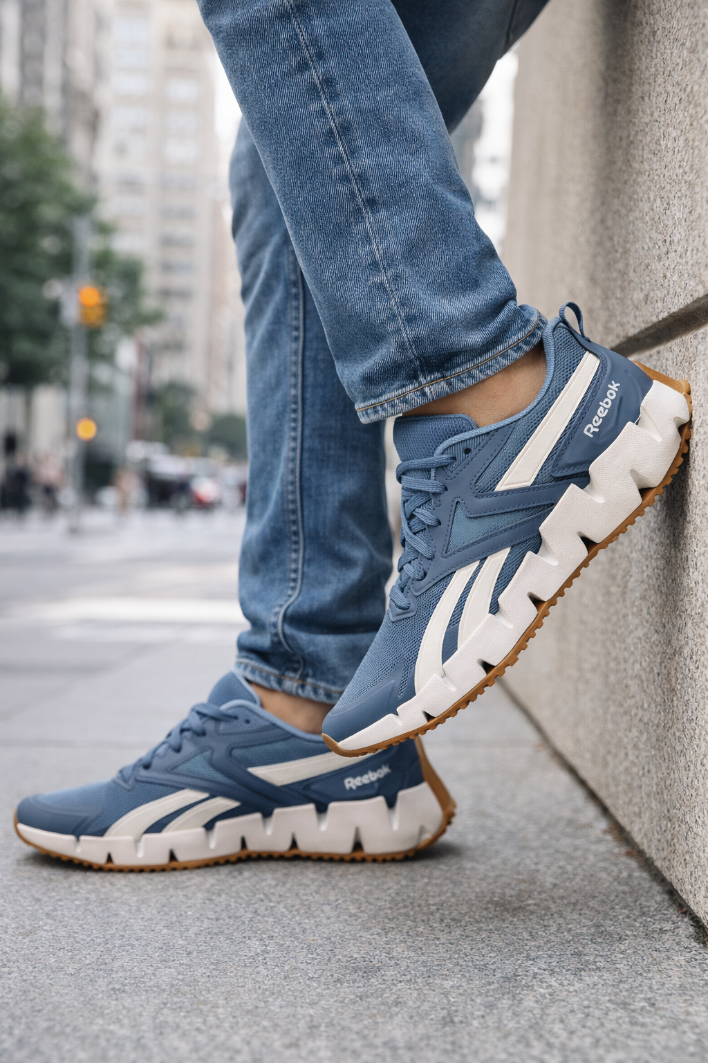 Tenis Reebok Zig Zag Azul Hombre