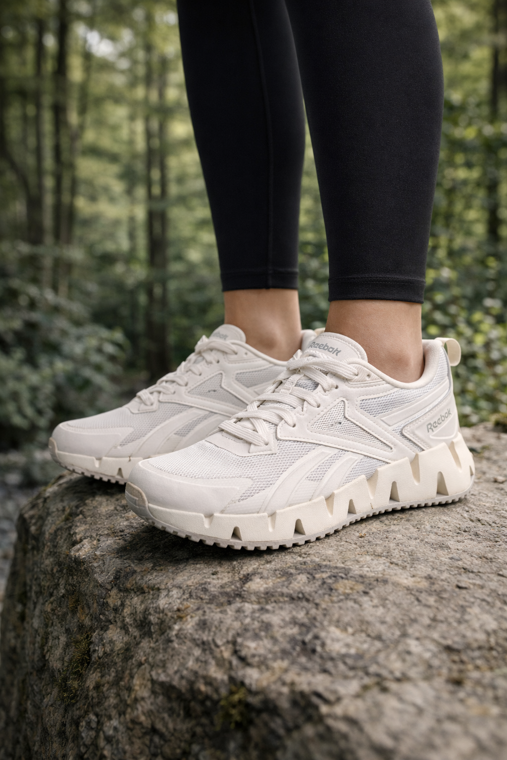 Tenis Reebok Zig Crema Mujer