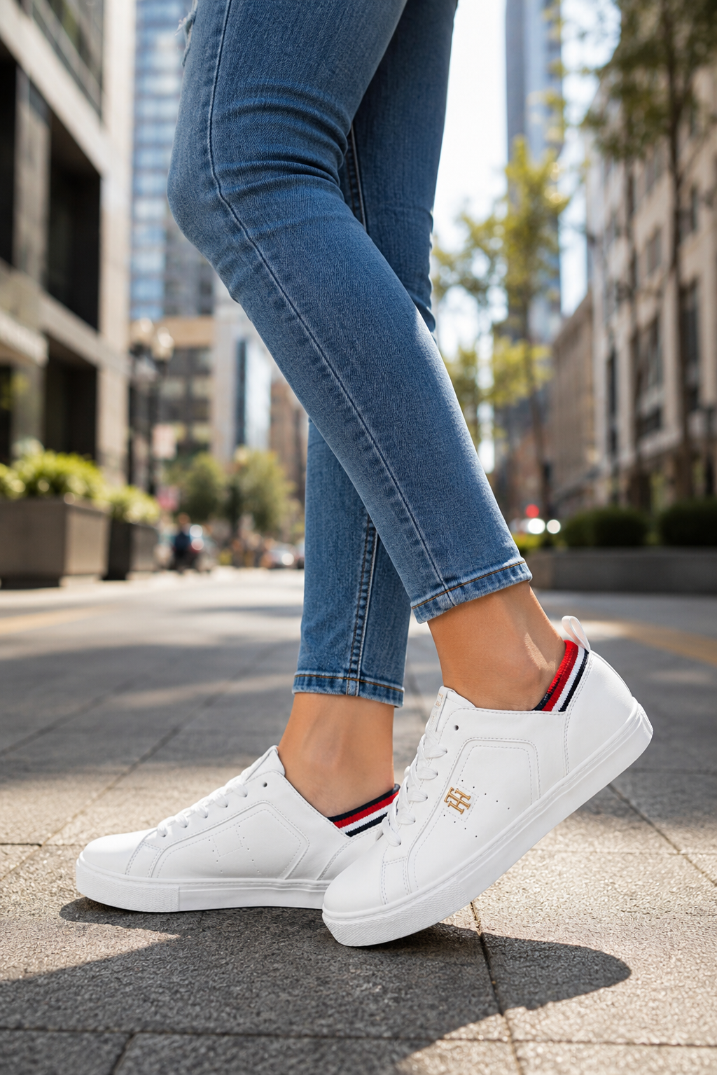 Tenis Tommy Hilfiger Mujer Blanco