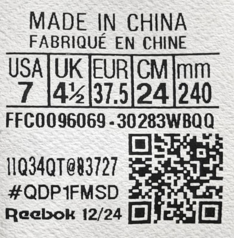 Tenis Reebok Verse Negro/Rosa Mujer