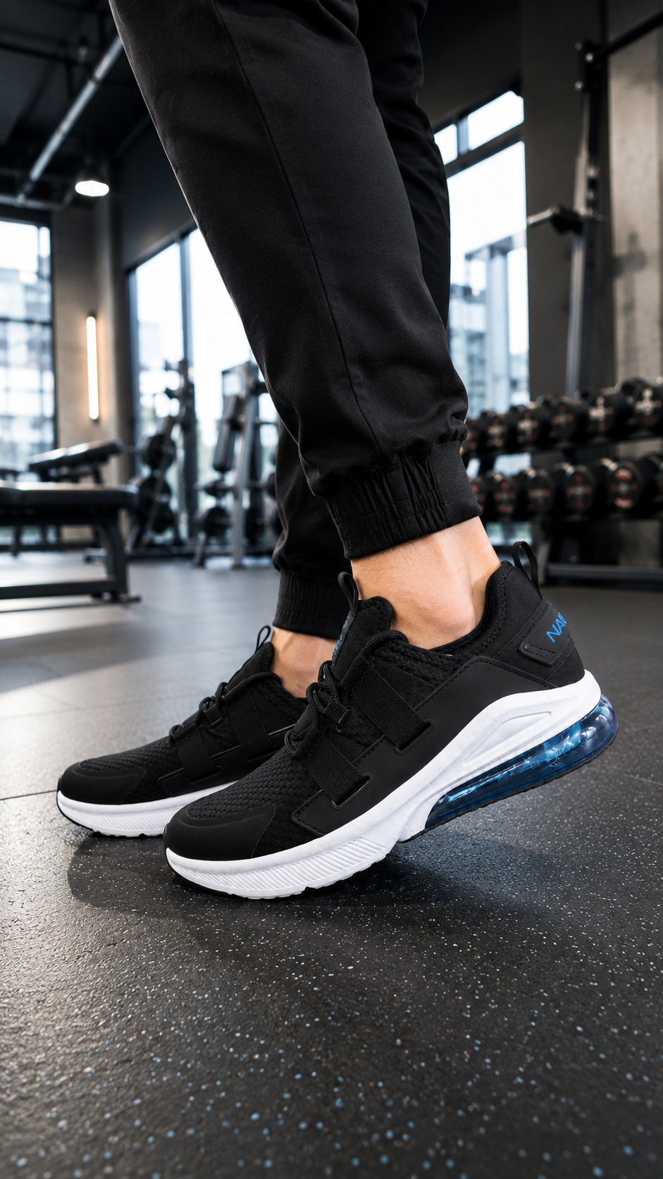 Tenis Nautica Hombre - Negro/Azul